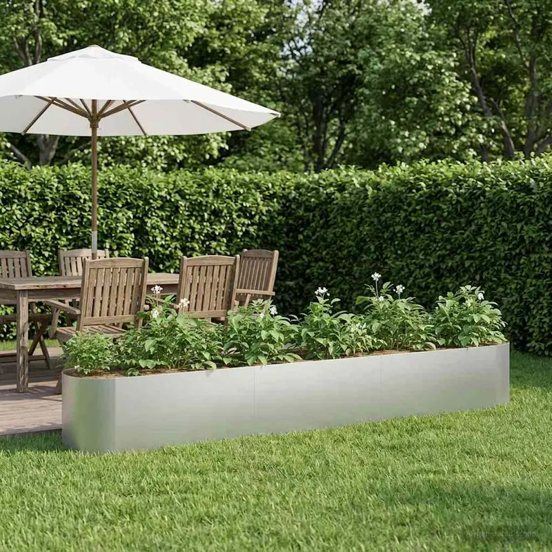 Vidaxl verhoogd tuinbed gegalvaniseerd staal 280 x 40 x 40 cm