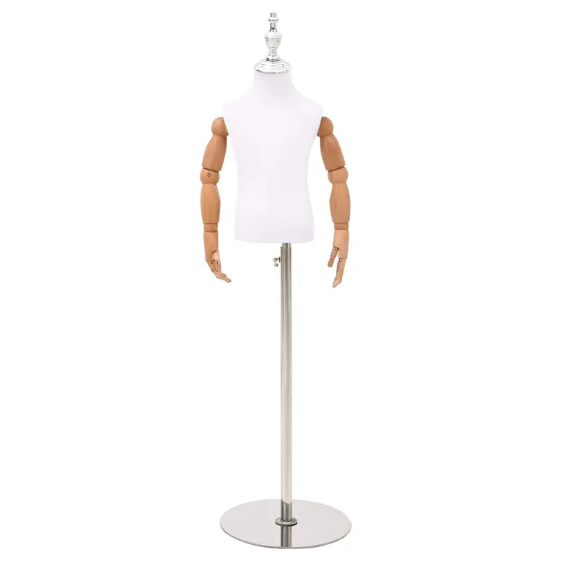 Vidaxl verstelbare 120-157 cm mannequin met basis uniseks pp wit