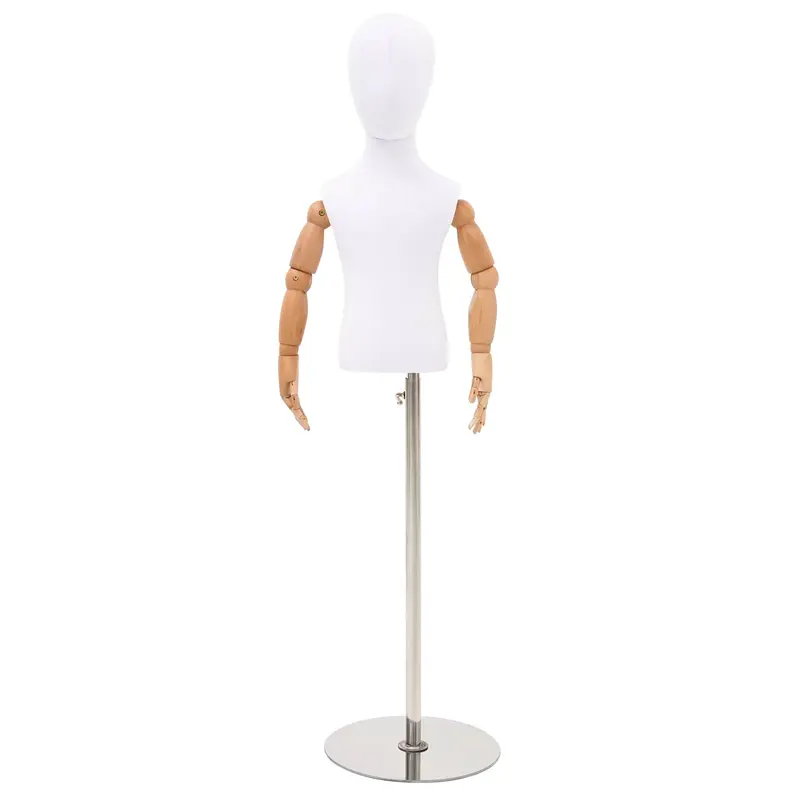 Vidaxl verstelbare 120-157 cm mannequin met basis uniseks pp wit