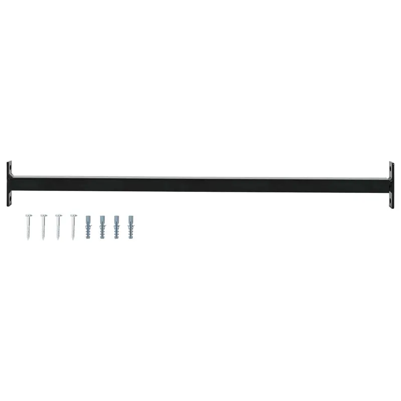 Vidaxl verstelbare raamveiligheidsbalk zwart 710 -1200 mm staal