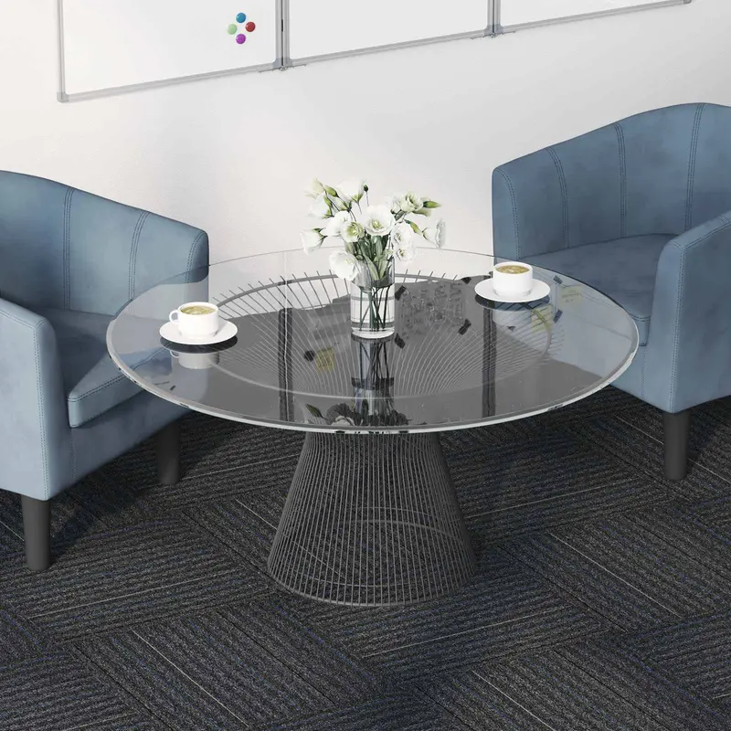 Vidaxl vloertegel midden grijs met strepen 50 x 50 cm 36 st