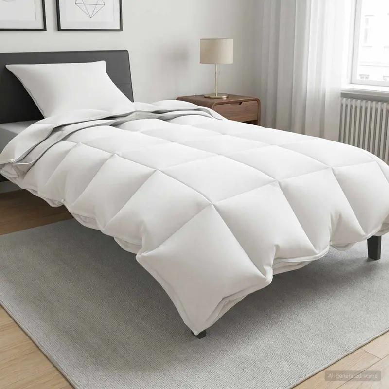 Vidaxl vol jaar dekbed wit 155 x 220 cm bamboevezel