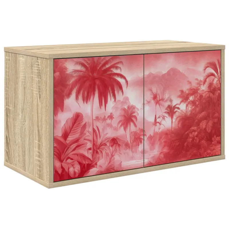 Vidaxl wandgemonteerd tv-meubel aachen 69 x 33 x 40 cm sonoma eiken
