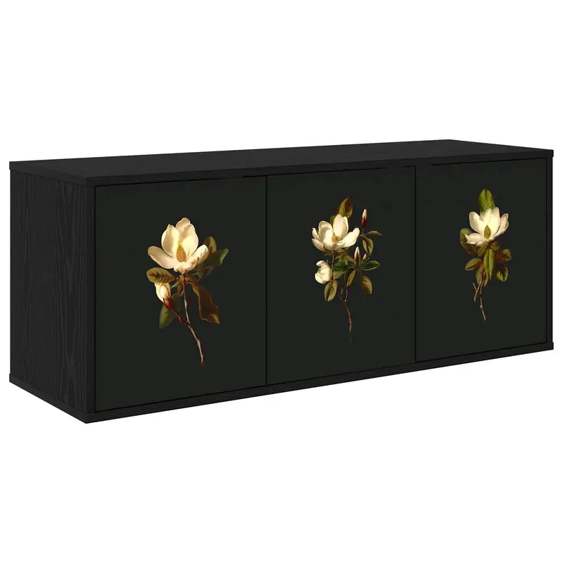 Vidaxl wandgemonteerd tv-meubel bremen 102 x 33 x 40 cm zwart eiken
