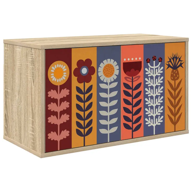 Vidaxl wandgemonteerd tv-meubel essen 69 x 33 x 40 cm sonoma eiken