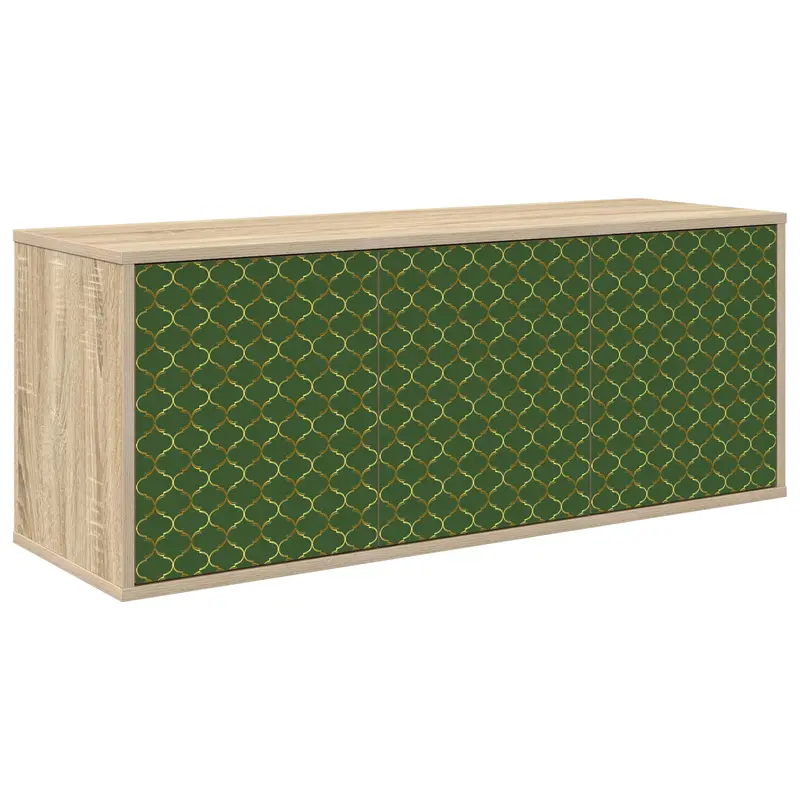Vidaxl wandgemonteerd tv-meubel geleen 102 x 33 x 40 cm sonoma eiken