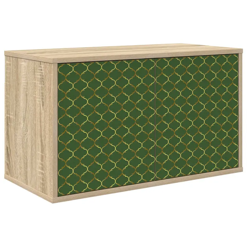 Vidaxl wandgemonteerd tv-meubel geleen 69 x 33 x 40 cm sonoma eiken