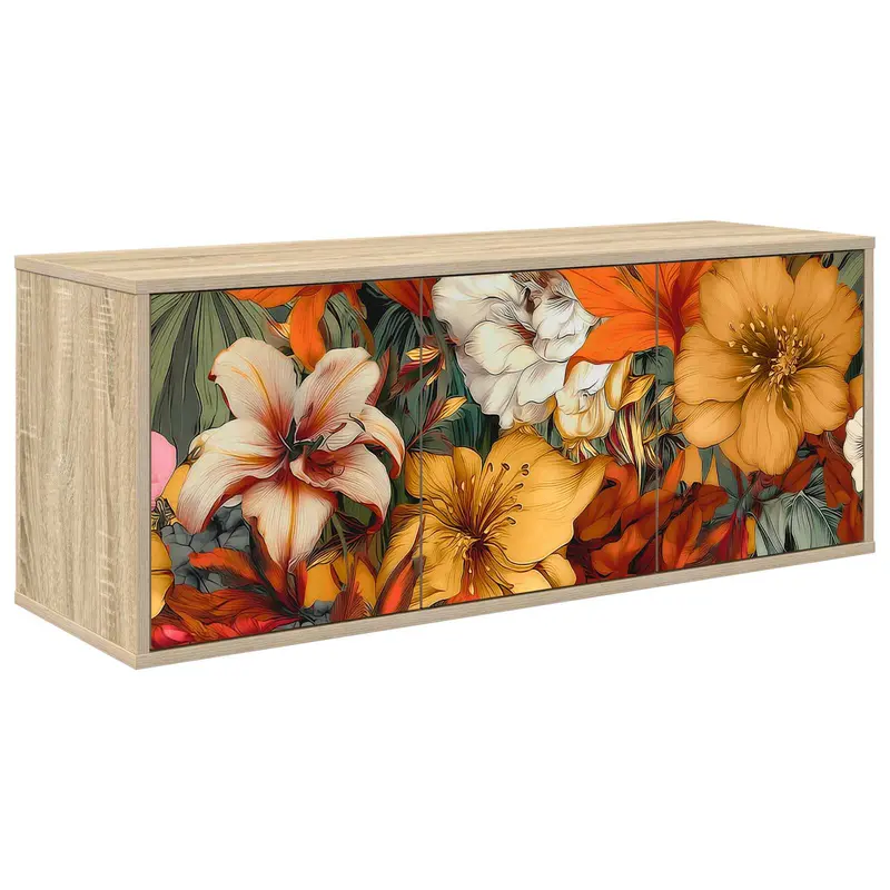 Vidaxl wandgemonteerd tv-meubel gennep 102 x 33 x 40 cm sonoma eiken
