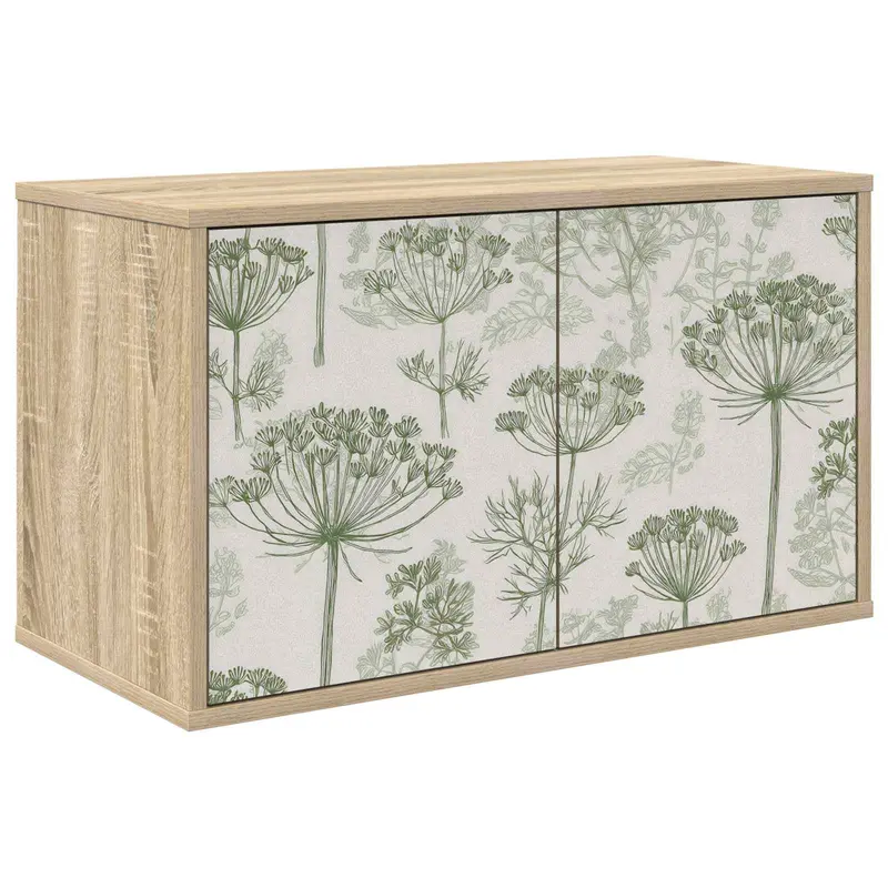 Vidaxl wandgemonteerd tv-meubel gotha 69 x 33 x 40 cm sonoma eiken