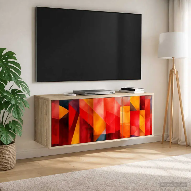 Vidaxl wandgemonteerd tv-meubel heesch 102 x 33 x 40 cm sonoma eiken