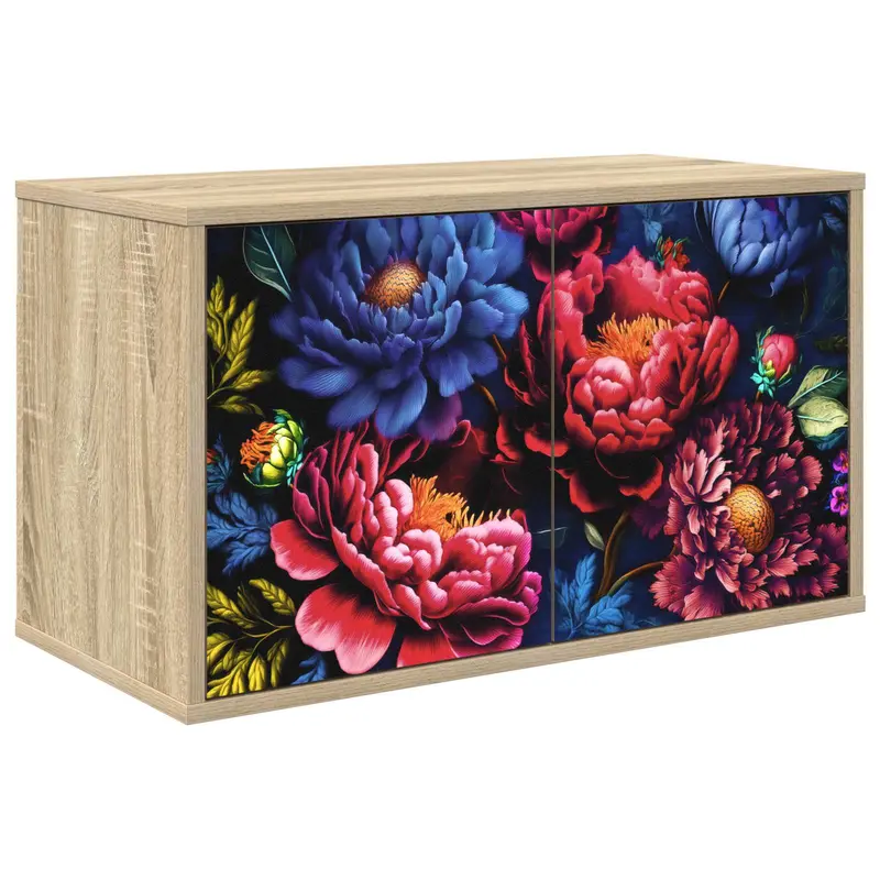 Vidaxl wandgemonteerd tv-meubel kiel 69 x 33 x 40 cm sonoma eiken