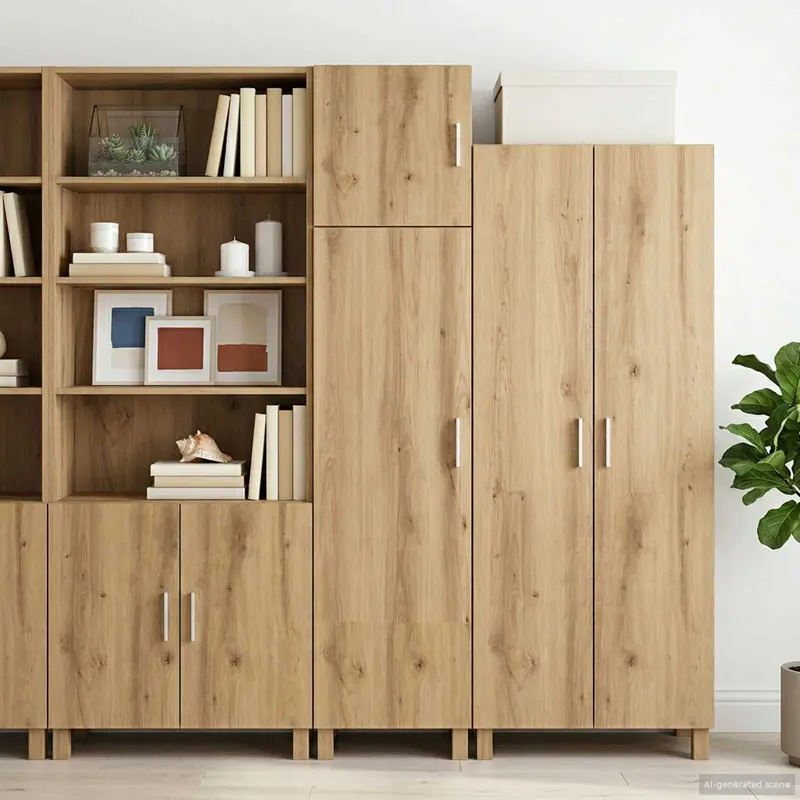 Vidaxl wandkast artisanaal eiken 40 x 42,5 x 40 cm pb