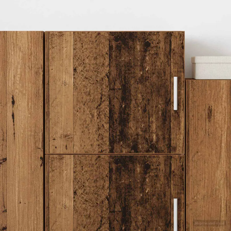 Vidaxl wandkast oud hout 45 x 42,5 x 40 cm bewerkt hout