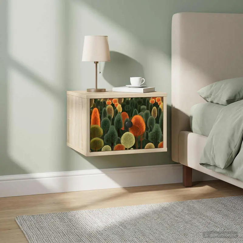 Vidaxl wandkastje zaandam sonoma eiken 36 x 33 x 25 cm bewerkt hout