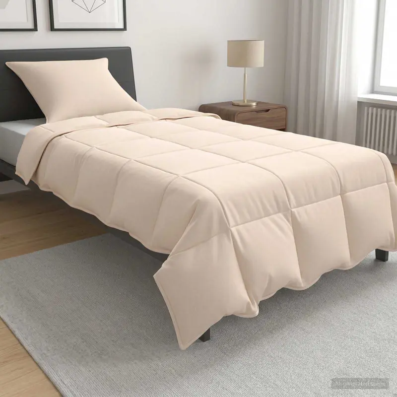 Vidaxl winter dekbed beige 140 x 220 cm 100% natuurlijke kapok