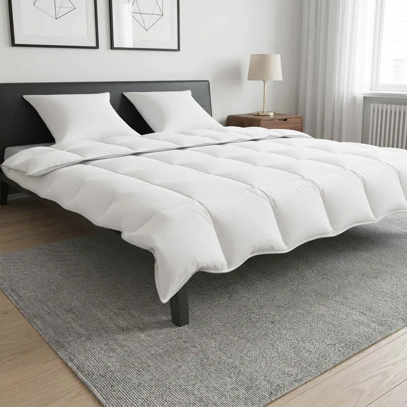 Vidaxl winter deken set 3 st wit bamboevezel