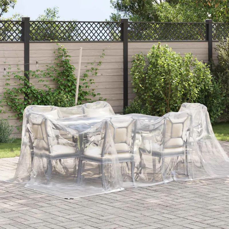 Vidaxl zeildoek 140 gsm transparant 5 × 3,5 m pe