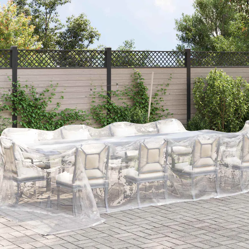 Vidaxl zeildoek 140 gsm transparant 7 x 5 m pe