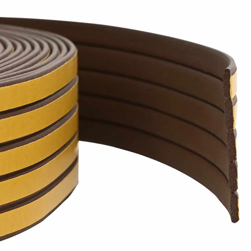 Vidaxl zelfklevende raamafdichting bruin 8 x 2 mm 100 m epdm-schuim