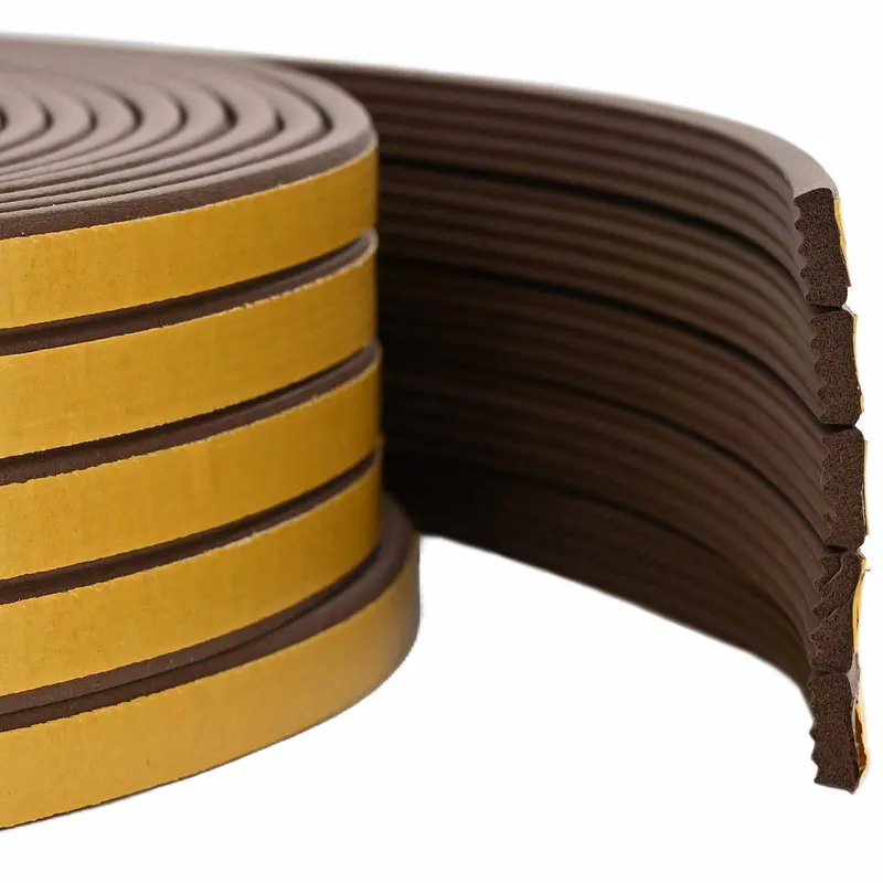 Vidaxl zelfklevende raamafdichting bruin 8 x 3 mm 100 m epdm-schuim