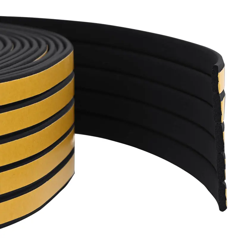 Vidaxl zelfklevende raamafdichting zwart 9 x 3 mm 100 m epdm-schuim