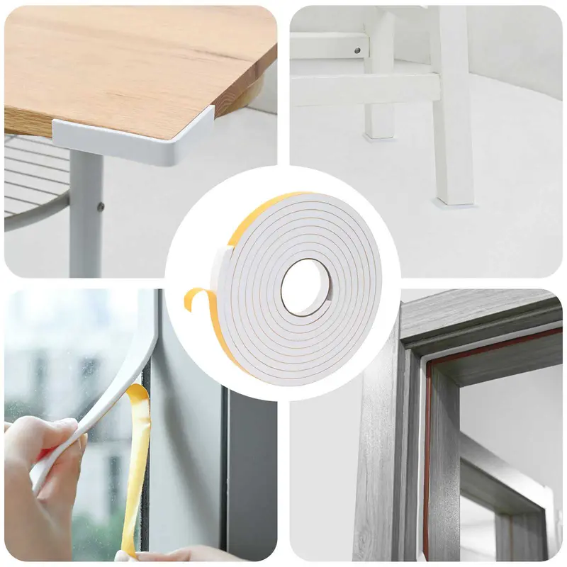 Vidaxl zelfklevende schuimtape 10 st wit 15mm x 5m cr schuim