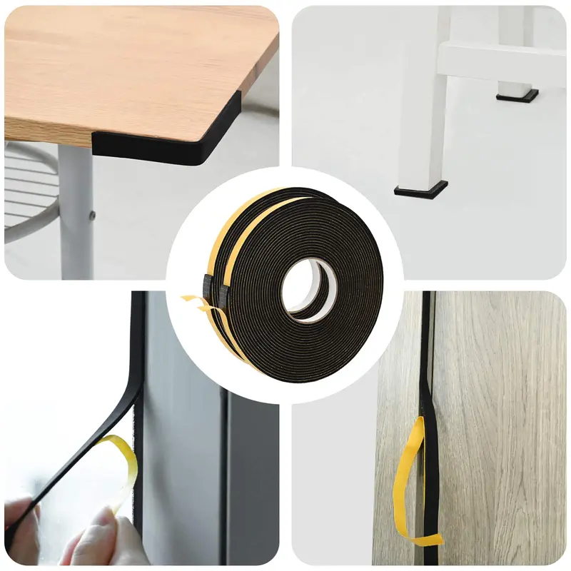 Vidaxl zelfklevende schuimtape 2 st zwart 15mm x 10m cr schuim