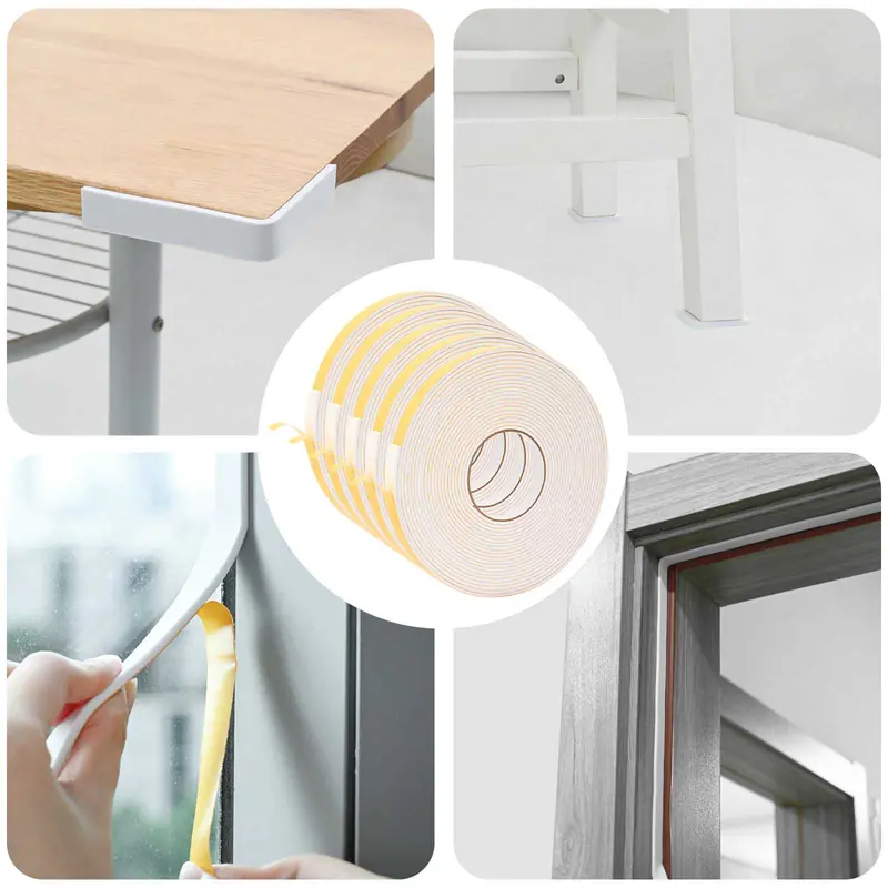Vidaxl zelfklevende schuimtape 5 st wit 15mm x 10m cr schuim