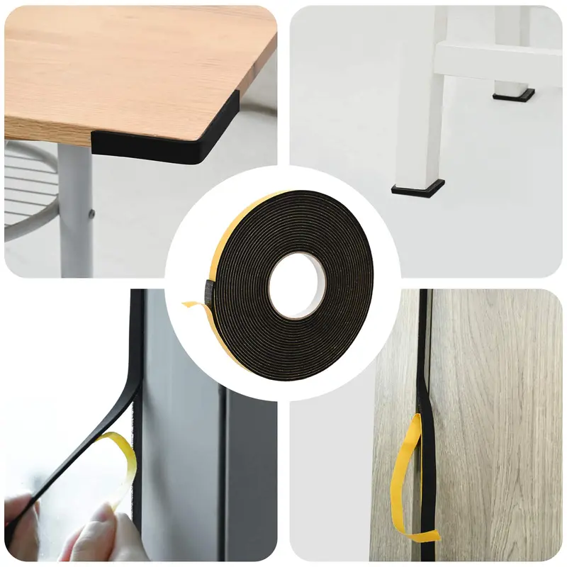Vidaxl zelfklevende schuimtape zwart 20mm x 10m cr schuim