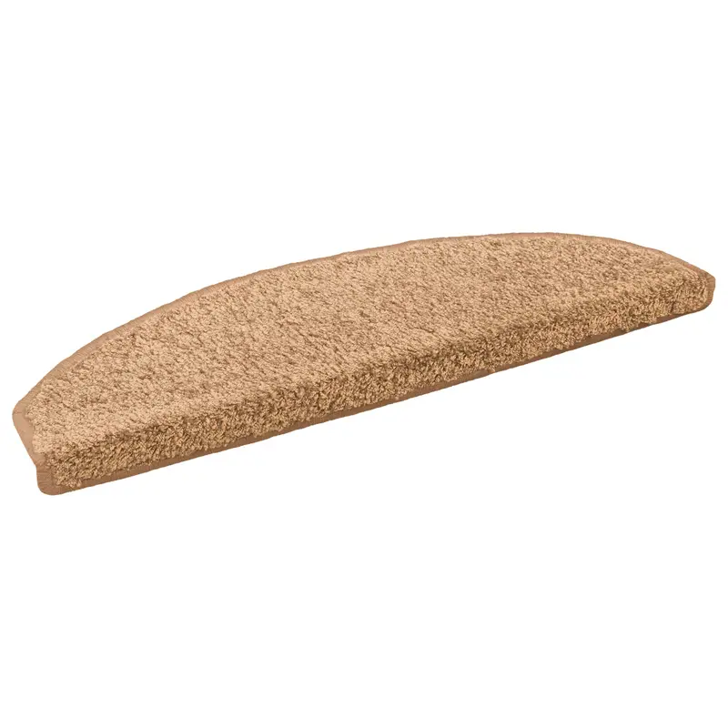 Vidaxl zelfklevende trapmatten 15 st 80 x 24,5 x 3,5 cm beige