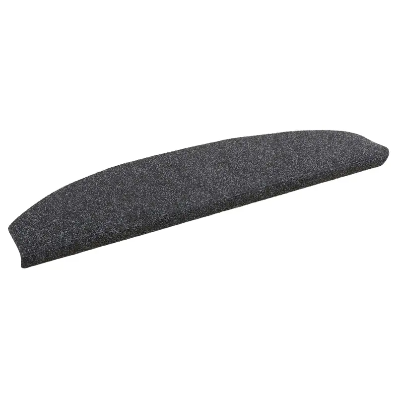 Vidaxl zelfklevende trapmatten 15 st 80 x 24,5 x 3,5 cm donkergrijs