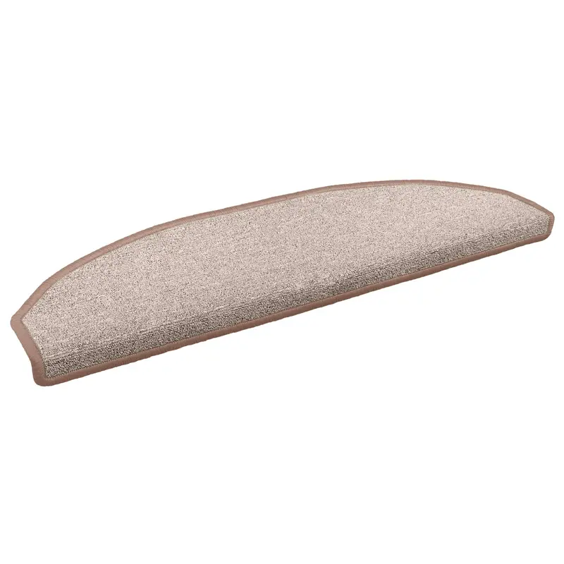 Vidaxl zelfklevende trapmatten 15 st 80 x 24,5 x 3,5 cm licht bruin
