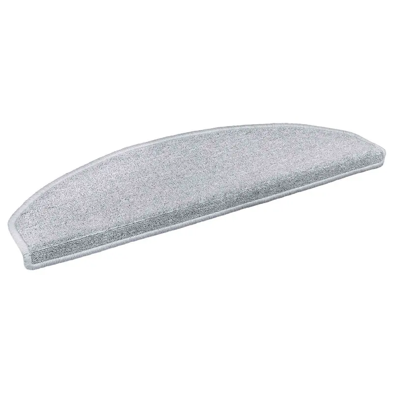 Vidaxl zelfklevende trapmatten 15 st 80 x 24,5 x 3,5 cm lichtgrijs