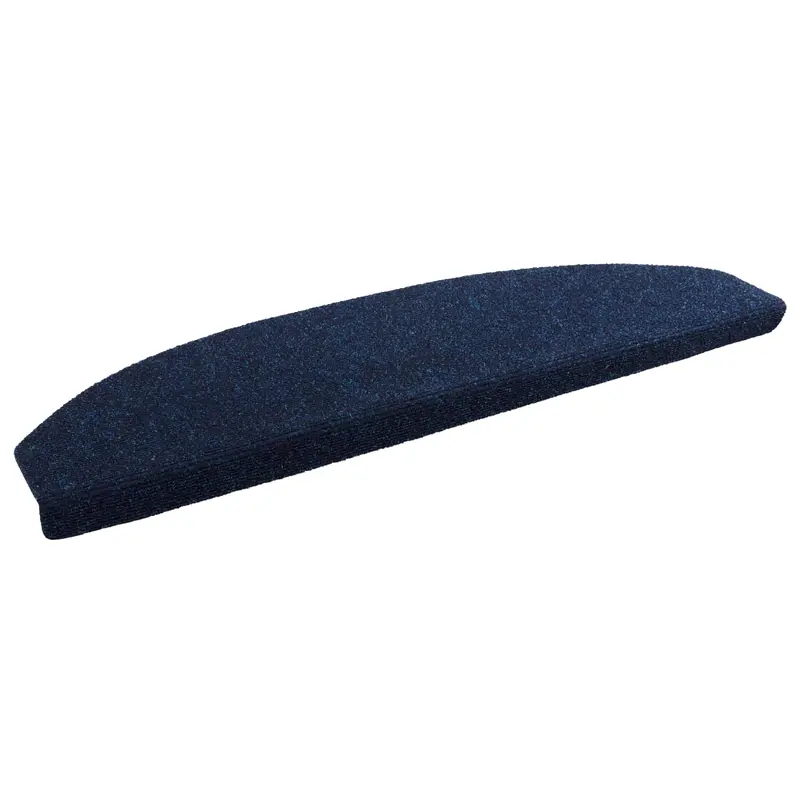 Vidaxl zelfklevende trapmatten 15 st 80 x 24,5 x 3,5 cm marineblauw