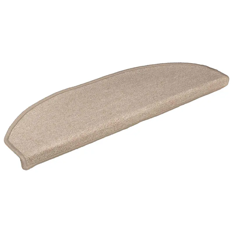 Vidaxl zelfklevende trapmatten 15 st 80 x 24,5 x 3,5 cm taupe