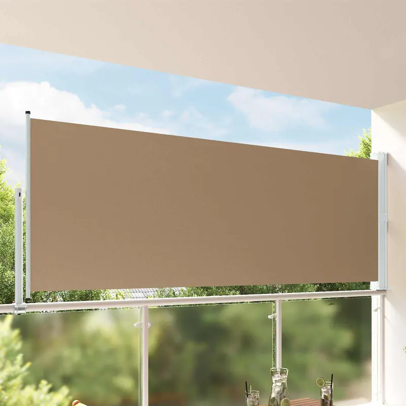 Vidaxl zijkant luifel 160 x 300 cm 100% polyester ijzer staal