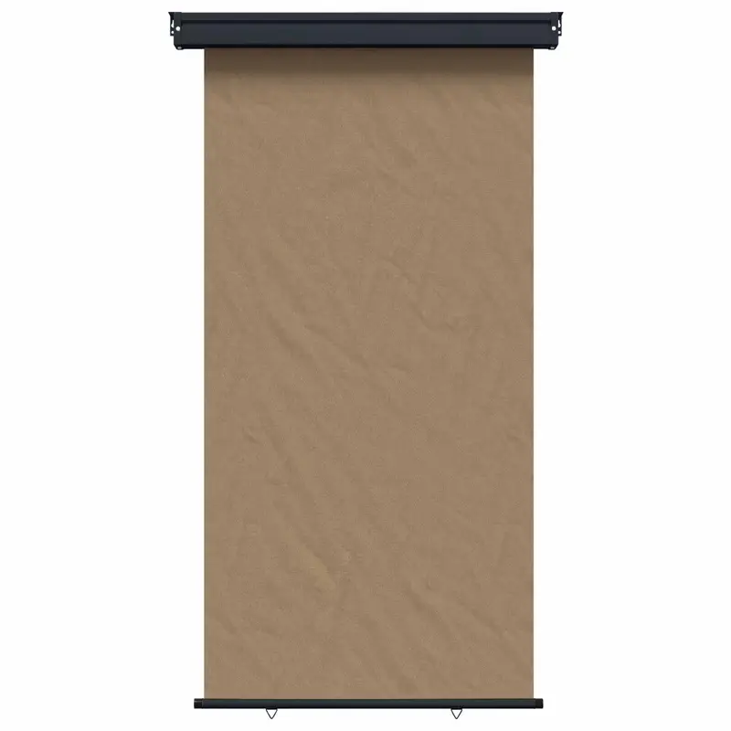 Vidaxl zijscherm balkon 117 x 250 cm 100% polyester ijzer staal taupe