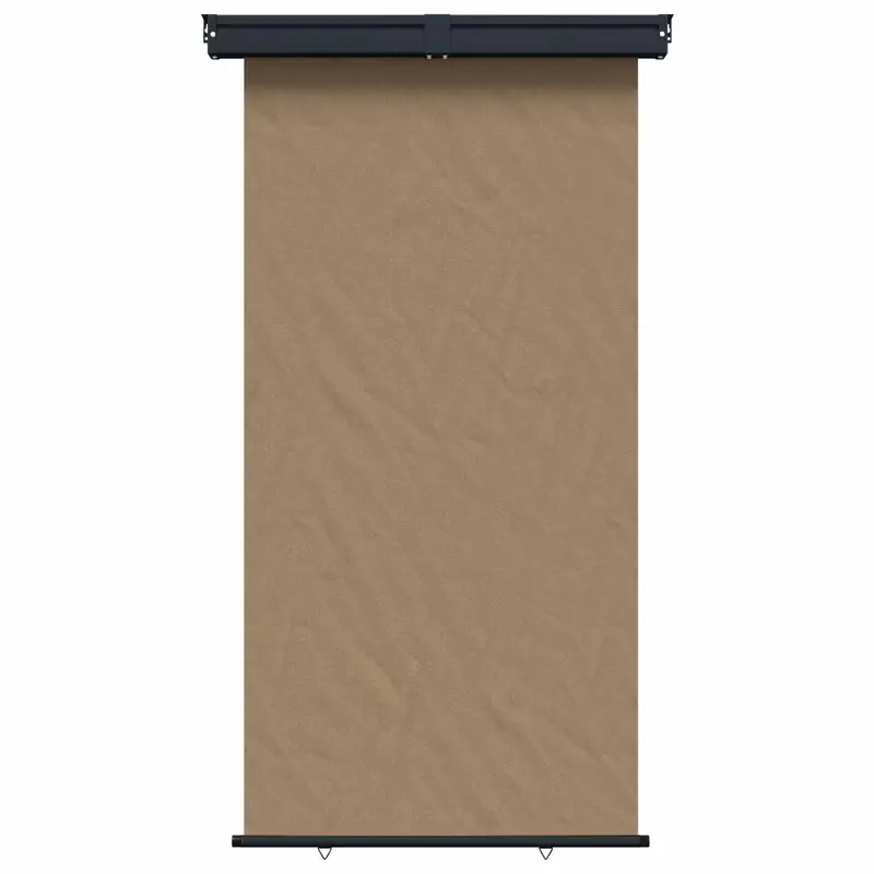 Vidaxl zijscherm balkon 140 x 250 cm 100% polyester ijzer staal taupe