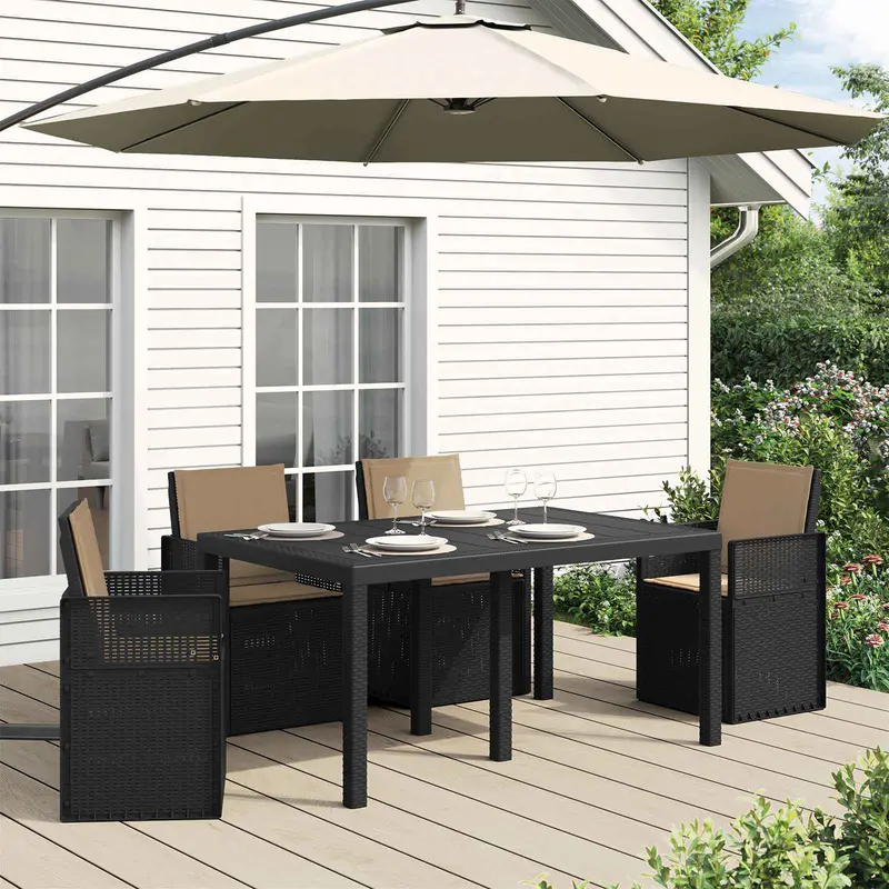 Vidaxl zit- en rugkussens polyester taupe 47 x 45 x 2 cm