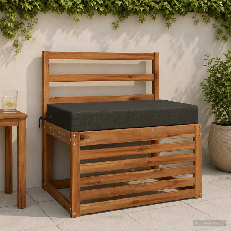 Vidaxl zitkussen soest 100% polyester antraciet 70 x 40 x 10 cm