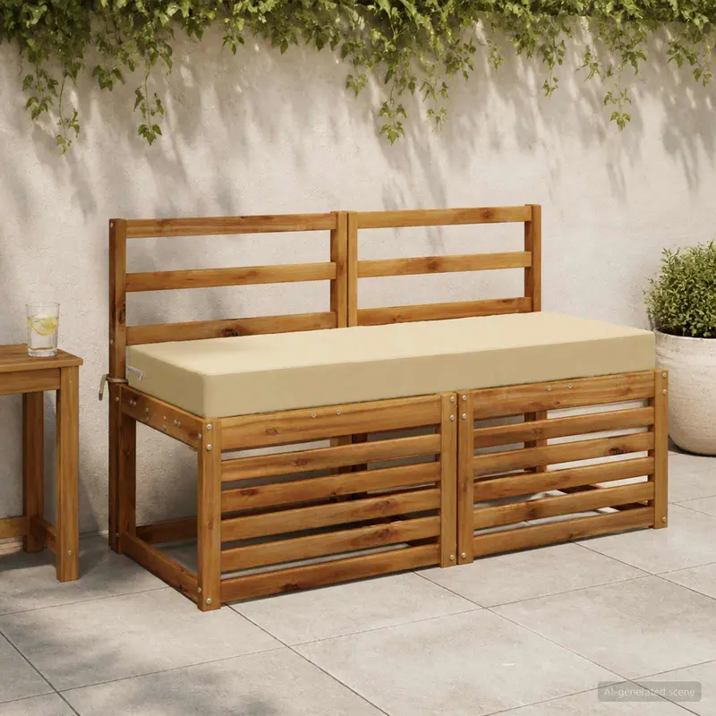 Vidaxl zitkussen soest 100% polyester beige 120 x 40 x 10 cm