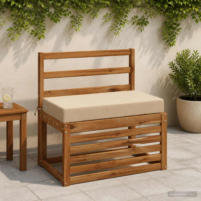 Vidaxl zitkussen soest 100% polyester beige 70 x 40 x 10 cm