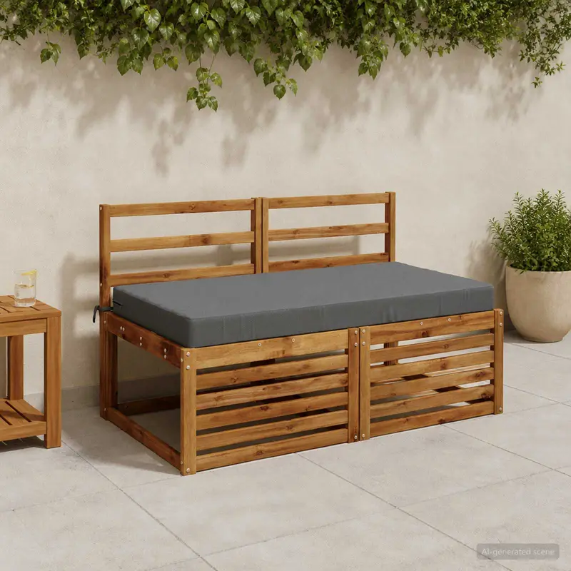 Vidaxl zitkussen soest 100% polyester grijs 120 x 60 x 10 cm