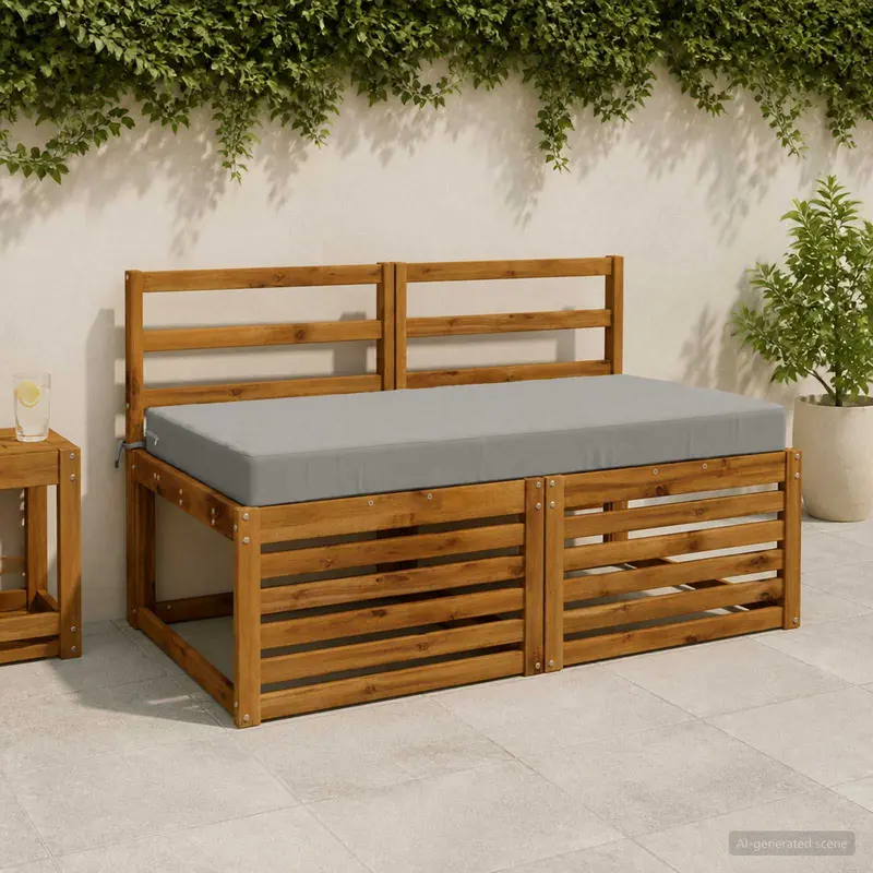 Vidaxl zitkussen soest 100% polyester grijs 120 x 80 x 10 cm