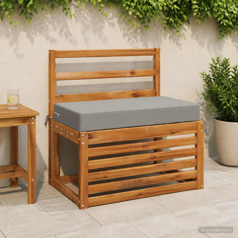 Vidaxl zitkussen soest 100% polyester grijs 70 x 40 x 10 cm