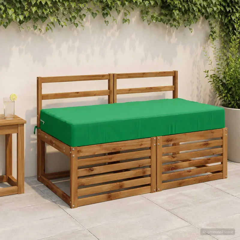 Vidaxl zitkussen soest 100% polyester groen 120 x 80 x 15 cm