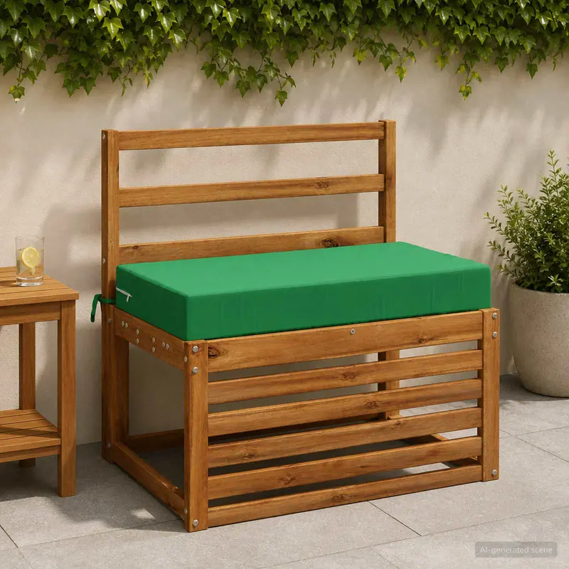 Vidaxl zitkussen soest 100% polyester groen 70 x 40 x 10 cm