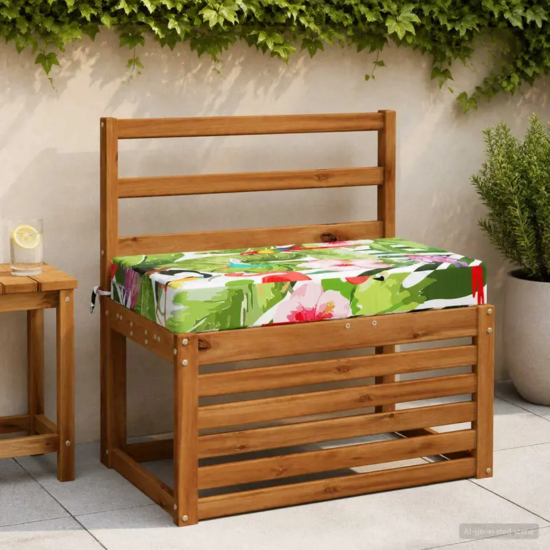 Vidaxl zitkussen soest 100% polyester meerkleurig 70 x 40 x 10 cm