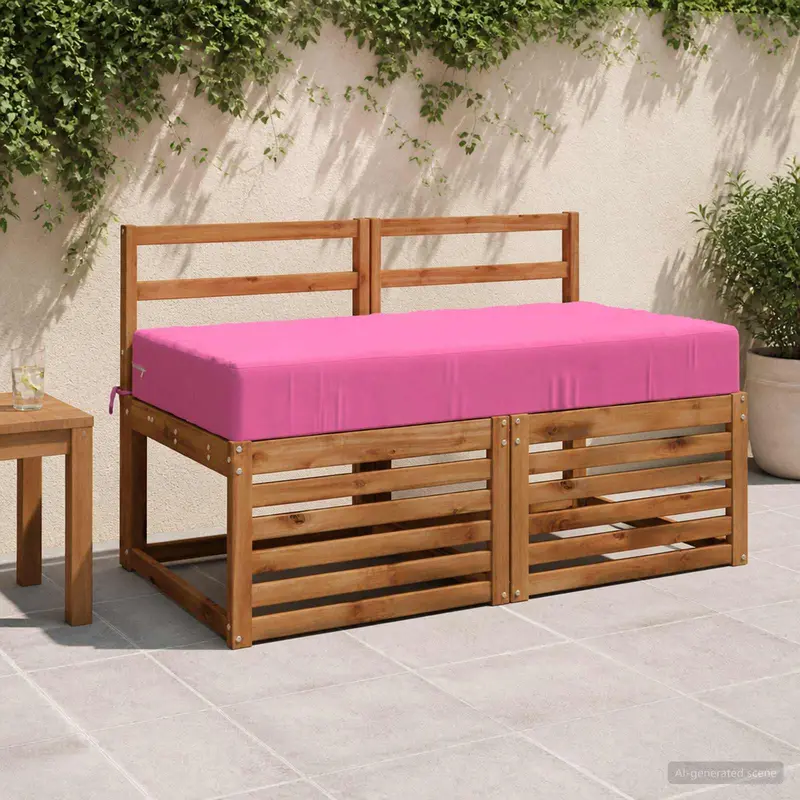 Vidaxl zitkussen soest 100% polyester roze 120 x 80 x 15 cm