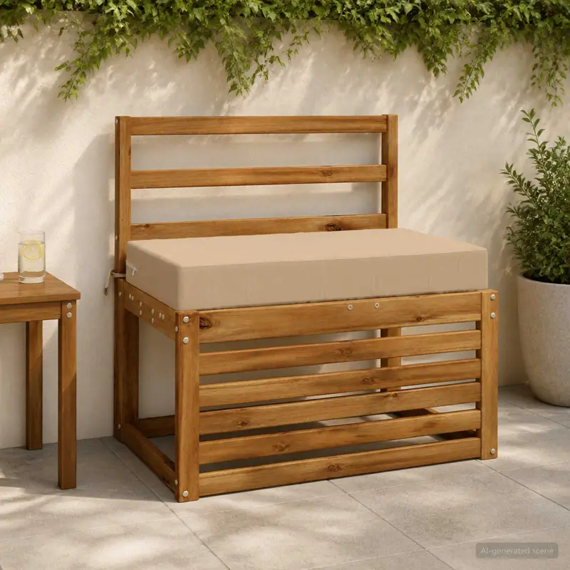 Vidaxl zitkussen soest 100% polyester zand 70 x 40 x 10 cm